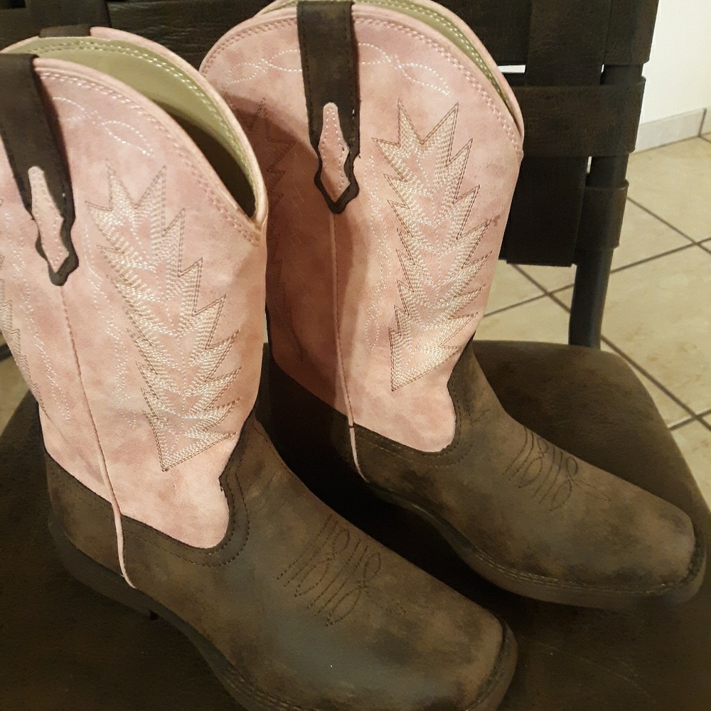 Girls roper cowboy boots